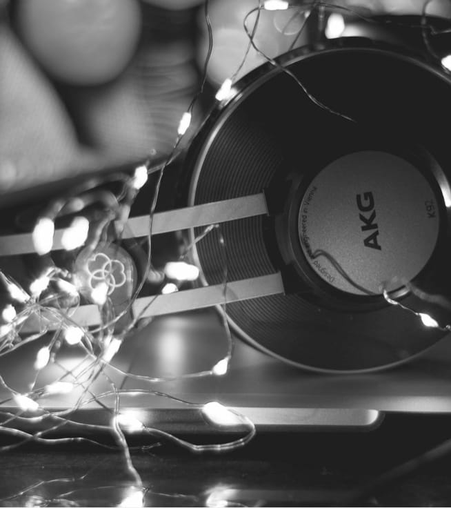 XX99 Mark I Headphones wrapped in lights